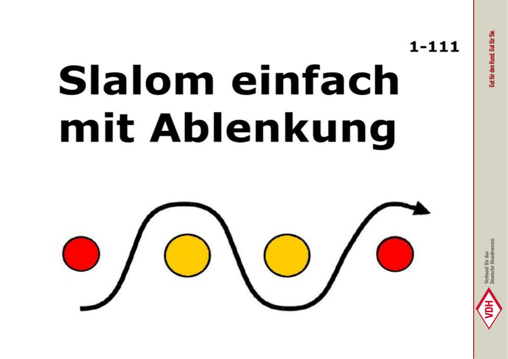 Slalom einfach mit Ablenkung