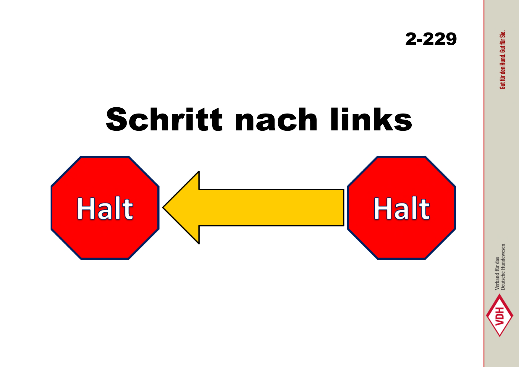 Schritt nach links