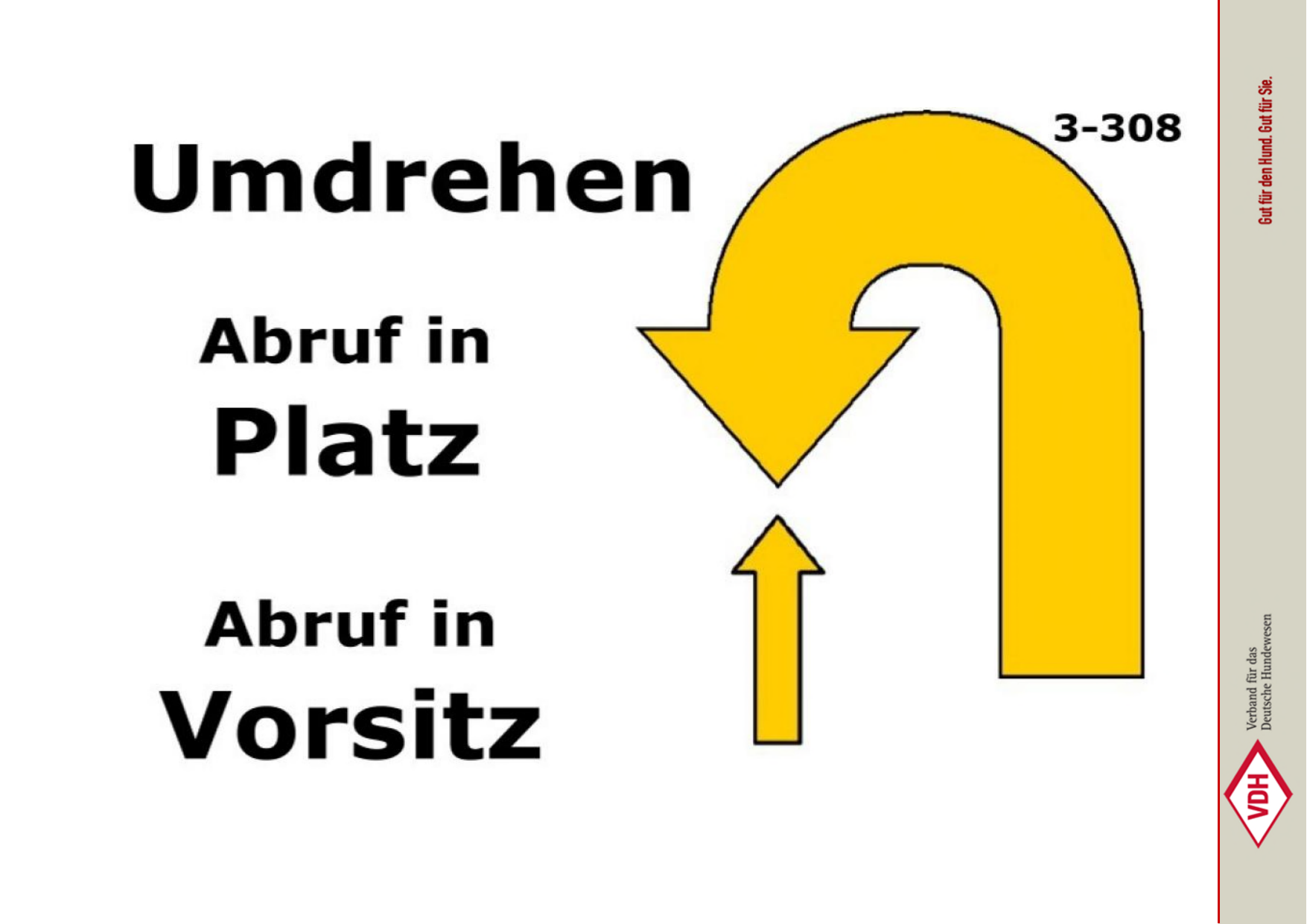Umdrehen Abruf in Platz / Abruf in Vorsitz