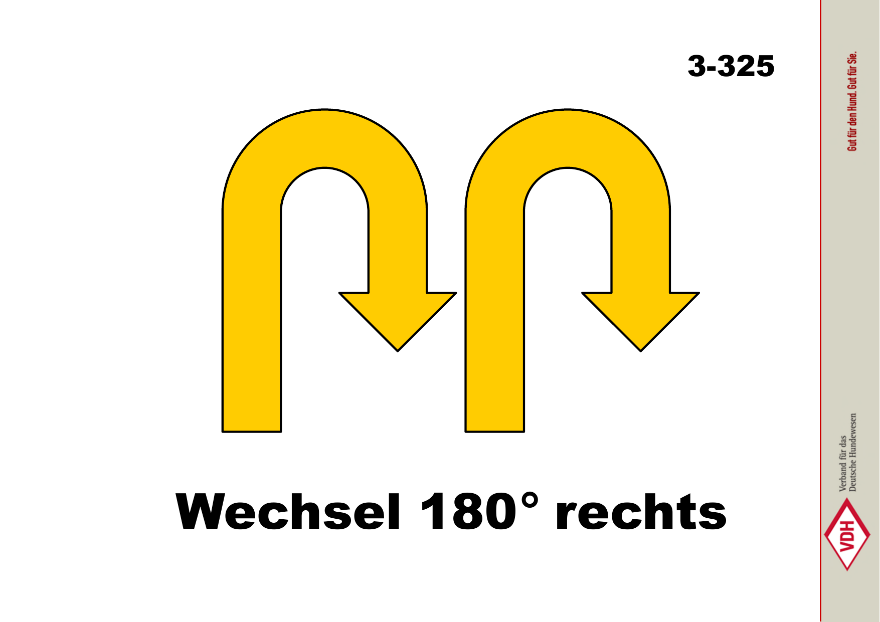 Wechsel 180° rechts