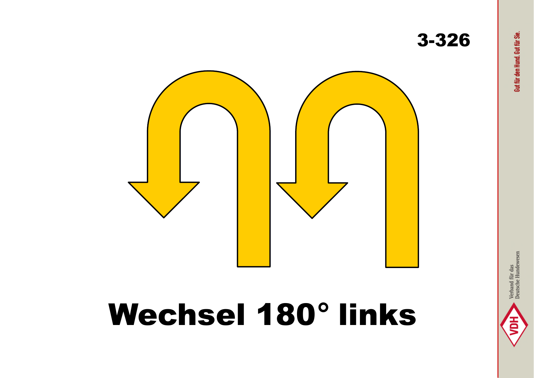 Wechsel 180° links