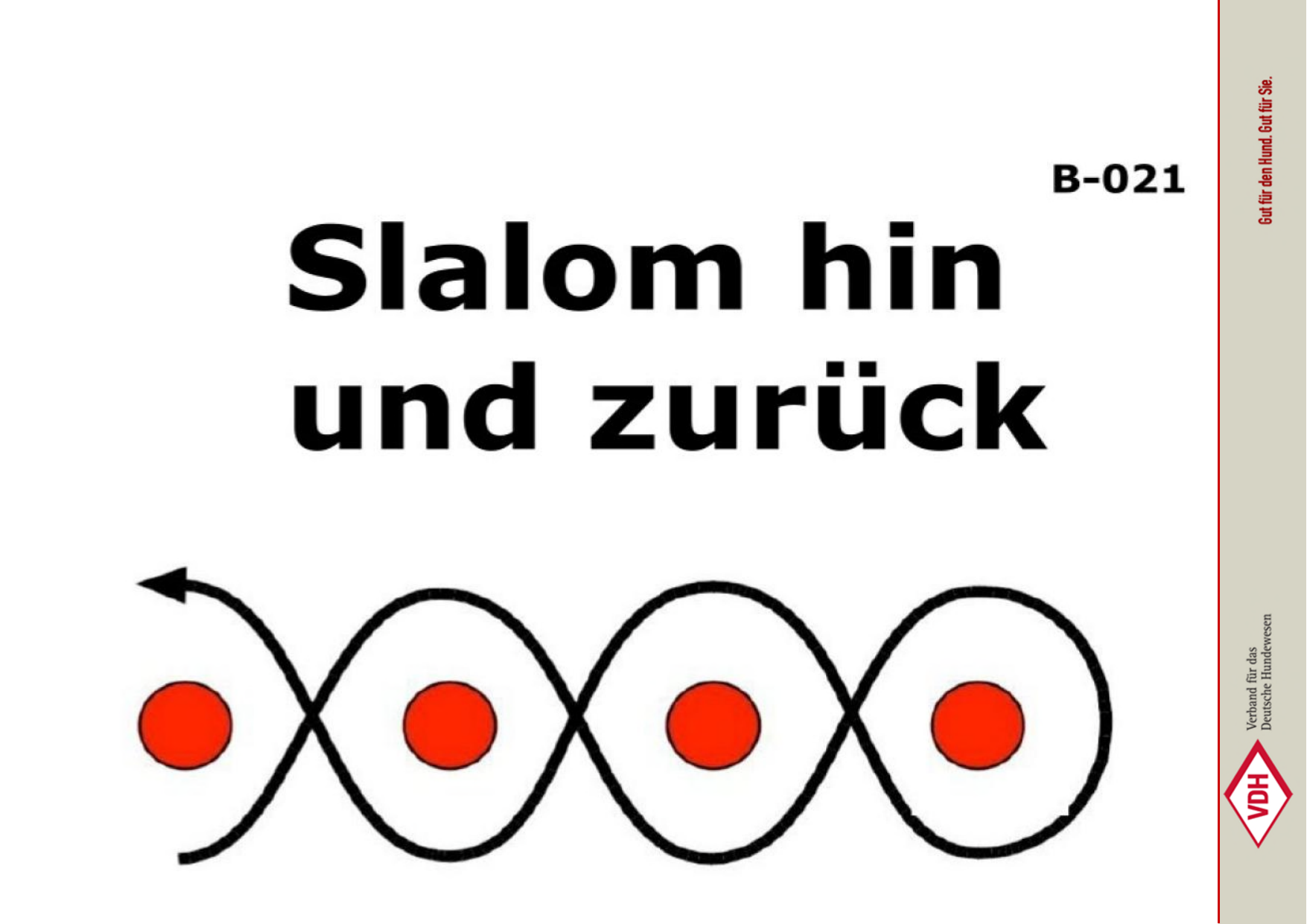 Slalom hin und zurück